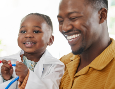 Family receiving money