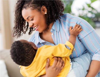 Family receiving money