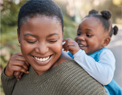 Family receiving money