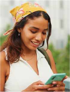 User sending international money transfer