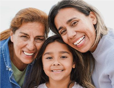 Family receiving money
