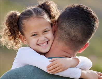 Family receiving money
