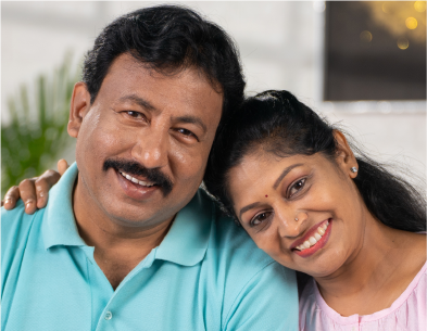 Family receiving money