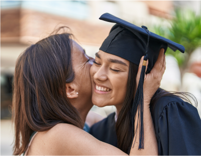Family receiving money