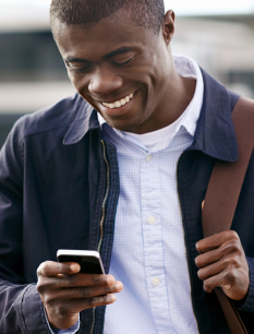 User sending international money transfer