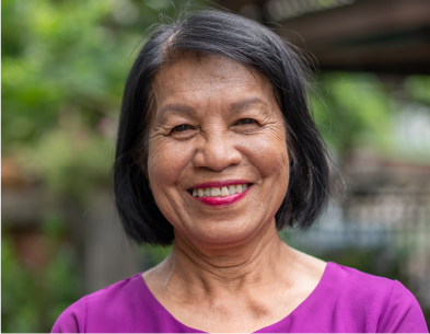 Family receiving money