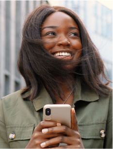 User sending international money transfer