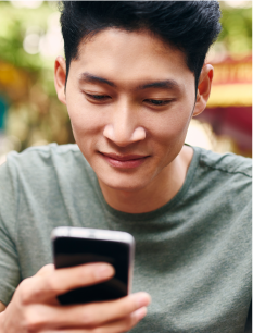 User sending international money transfer